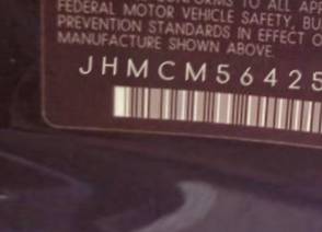 VIN prefix JHMCM56425C0