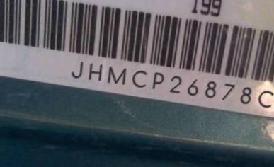 VIN prefix JHMCP26878C0