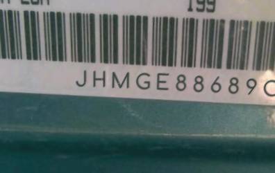 VIN prefix JHMGE88689C0