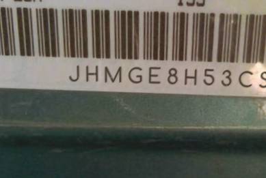 VIN prefix JHMGE8H53CS0