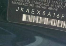 VIN prefix JKAEX8A16FDA