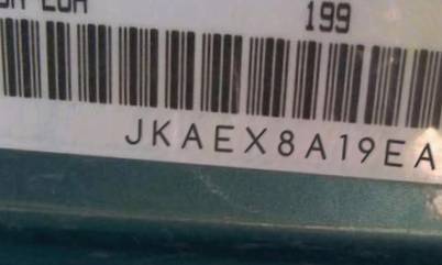 VIN prefix JKAEX8A19EA0