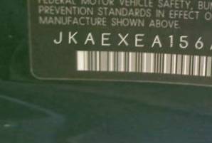 VIN prefix JKAEXEA156A0