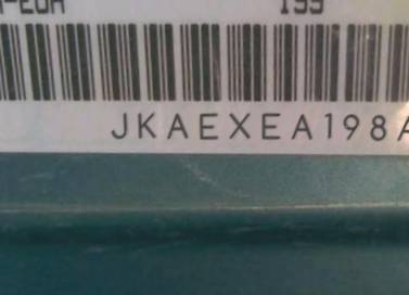 VIN prefix JKAEXEA198A0