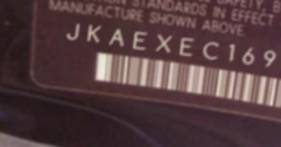 VIN prefix JKAEXEC169DA