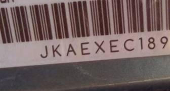 VIN prefix JKAEXEC189DA