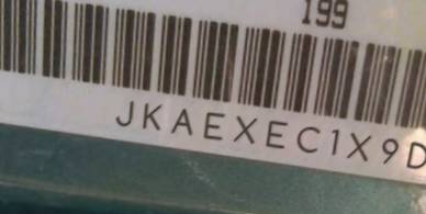 VIN prefix JKAEXEC1X9DA