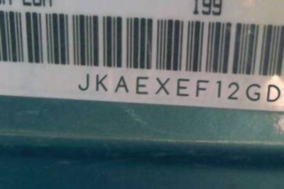 VIN prefix JKAEXEF12GDA