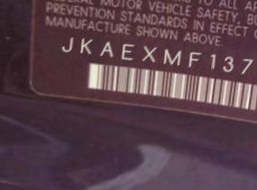 VIN prefix JKAEXMF137DA