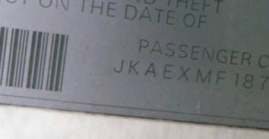 VIN prefix JKAEXMF187DA