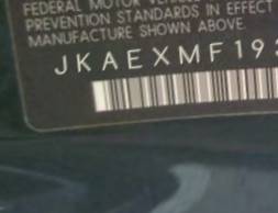 VIN prefix JKAEXMF193A0