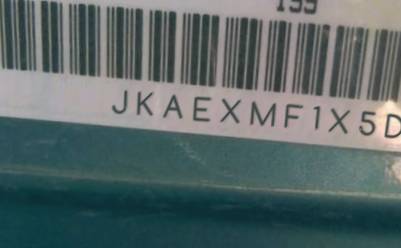 VIN prefix JKAEXMF1X5DA