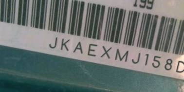 VIN prefix JKAEXMJ158DA