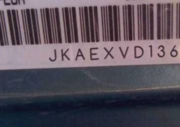 VIN prefix JKAEXVD136A0