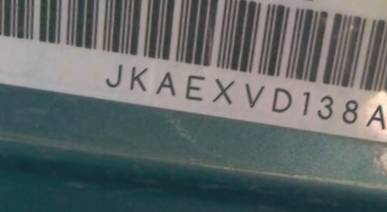 VIN prefix JKAEXVD138A1