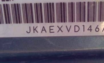 VIN prefix JKAEXVD146A0