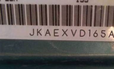 VIN prefix JKAEXVD165A0