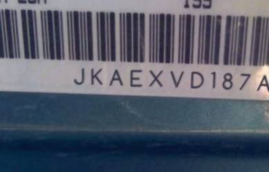 VIN prefix JKAEXVD187A1