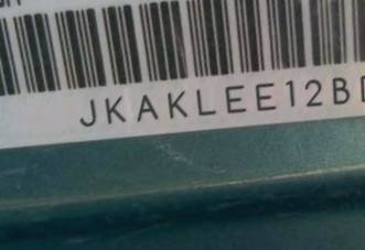 VIN prefix JKAKLEE12BDA