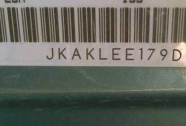 VIN prefix JKAKLEE179DA