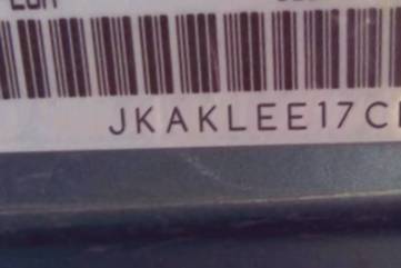 VIN prefix JKAKLEE17CDA