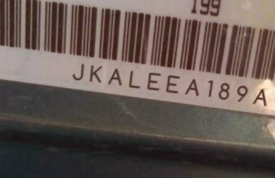 VIN prefix JKALEEA189A0