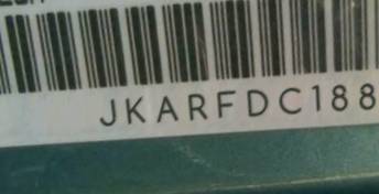 VIN prefix JKARFDC188B5