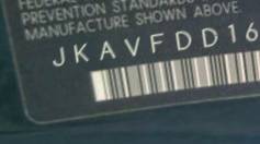 VIN prefix JKAVFDD16AB5