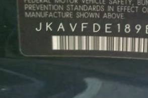 VIN prefix JKAVFDE189B5