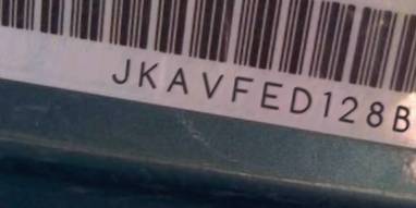 VIN prefix JKAVFED128B5