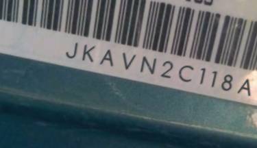 VIN prefix JKAVN2C118A0