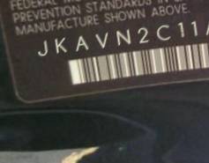 VIN prefix JKAVN2C11AA0