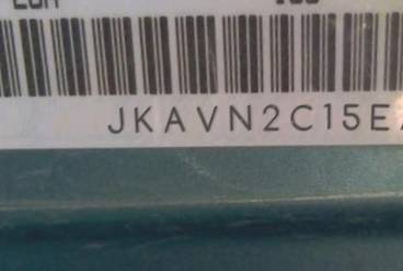 VIN prefix JKAVN2C15EA0