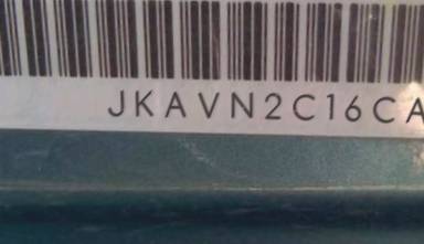 VIN prefix JKAVN2C16CA0
