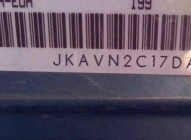 VIN prefix JKAVN2C17DA0