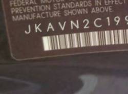 VIN prefix JKAVN2C199A0