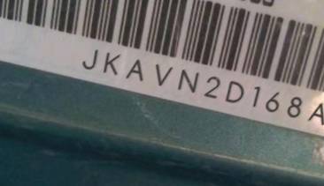 VIN prefix JKAVN2D168A0