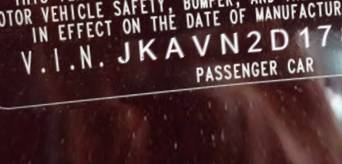 VIN prefix JKAVN2D178A0