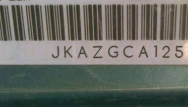 VIN prefix JKAZGCA125B5