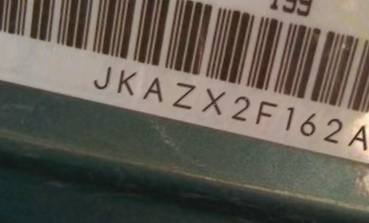 VIN prefix JKAZX2F162A0