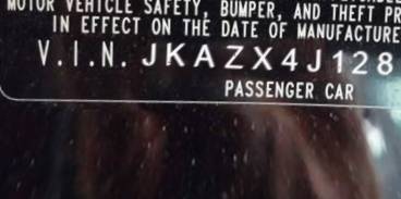 VIN prefix JKAZX4J128A0