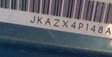 VIN prefix JKAZX4P148A0