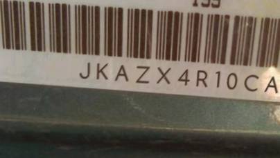 VIN prefix JKAZX4R10CA0