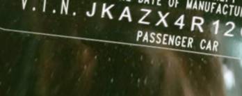 VIN prefix JKAZX4R12CA0