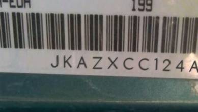 VIN prefix JKAZXCC124A0