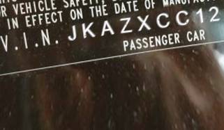 VIN prefix JKAZXCC125A0