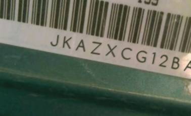 VIN prefix JKAZXCG12BA0