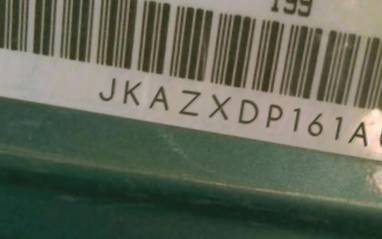 VIN prefix JKAZXDP161A0