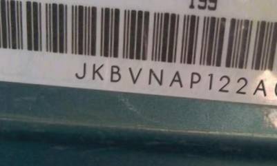 VIN prefix JKBVNAP122A0