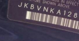 VIN prefix JKBVNKA128A0